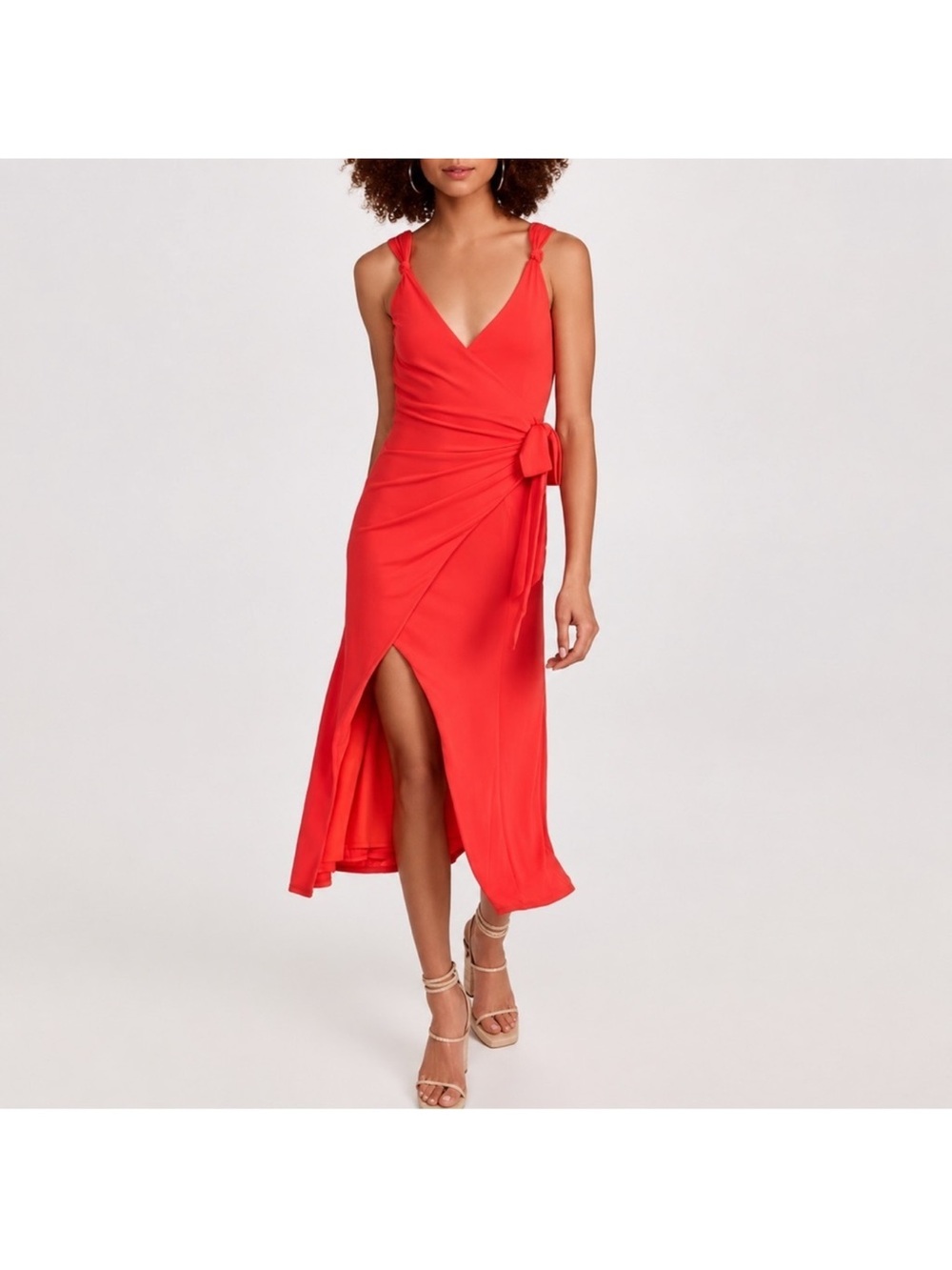Cinq a Sept Red Wrap Dress